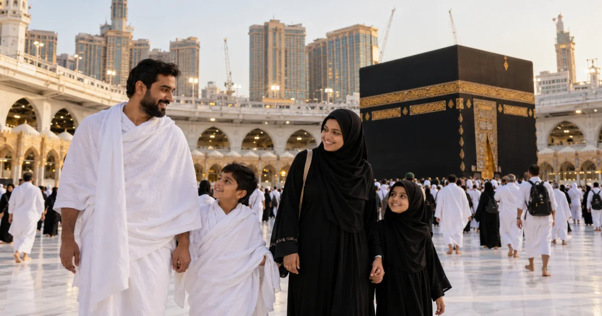 Organising a Family Umrah Trip from India: Visas, Rooms and Companions