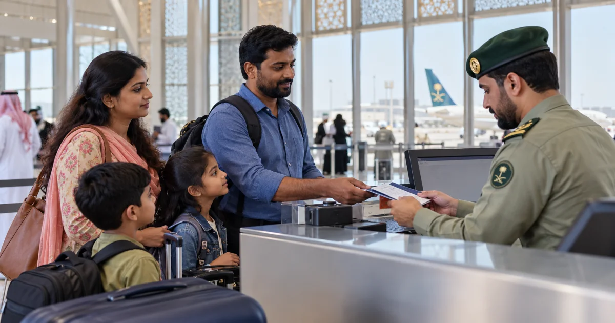 Airside Transit or Entry into Saudi Arabia: Baggage and Ticket Checks