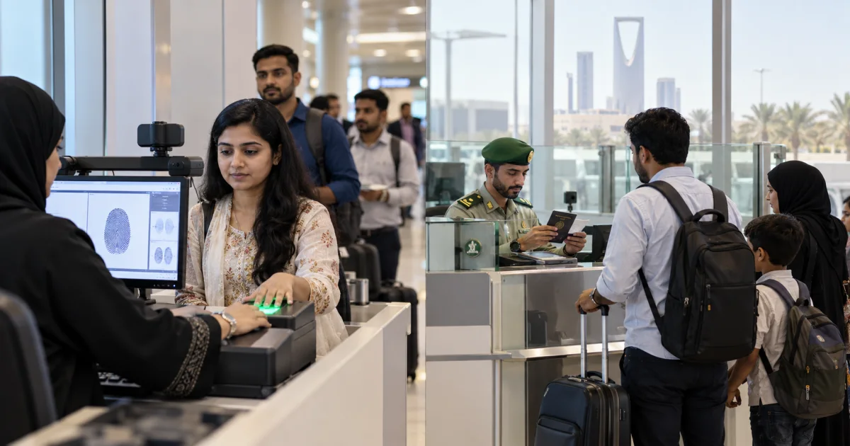 Saudi Visa Biometrics: Submission Stage and Arrival Checks