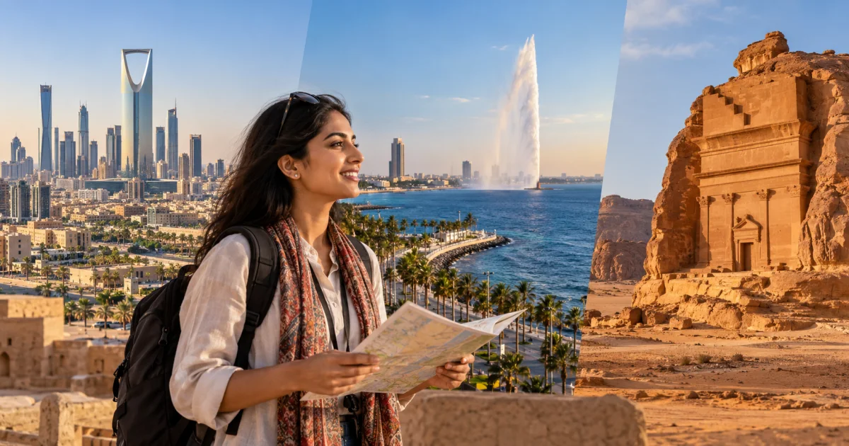 Riyadh, Jeddah and AlUla: Build a Realistic Saudi Tourist Itinerary