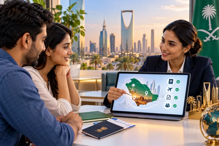 Saudi eVisa route guidance for Indian travellers
