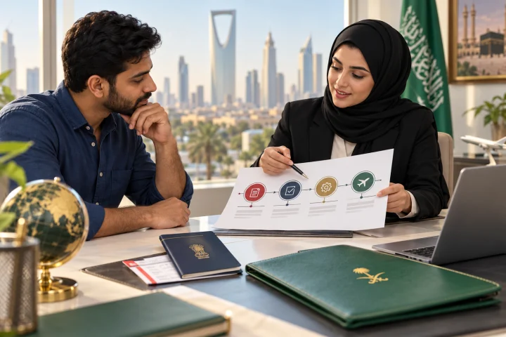 Saudi visa processing time guidance for Indian applicants